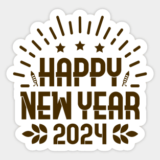 Happy New Year 2024 Sticker